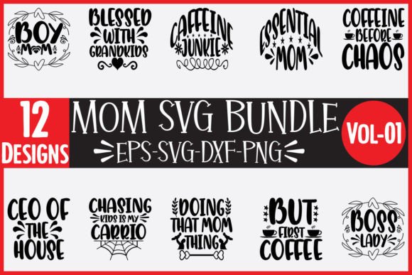 Exploring the 12 Mom Svg Bundle for Embroidery