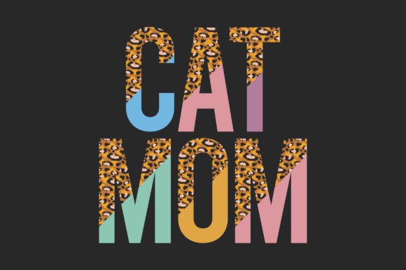 Leopard Cat Mom SVG Sublimation T-shirt